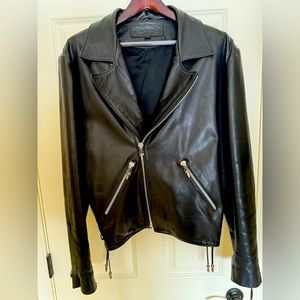Chrome Hearts Leather Motorcycle Jacket in a rare size Men’s XXL! Vintage!
